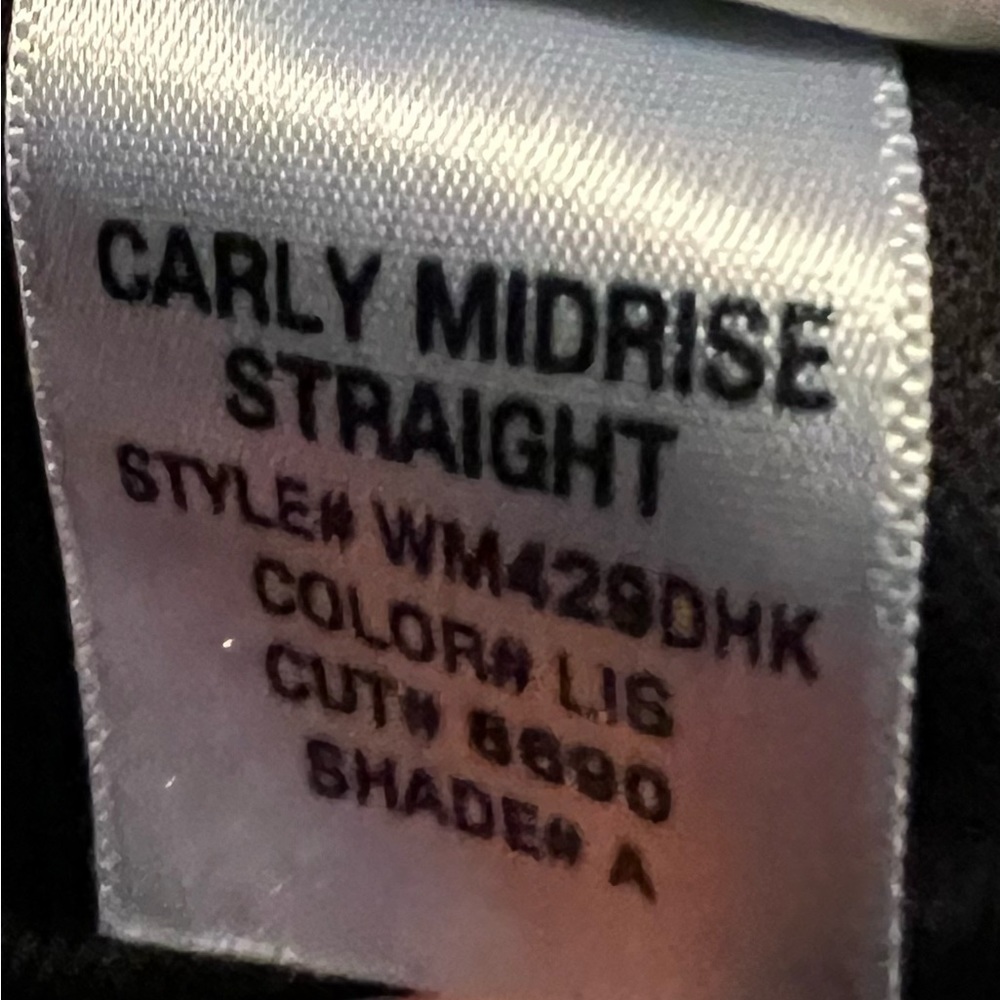 HUDSON JEANS CARLY MIDRISE STRAIGHT FLAP POCKET JDARK BLUE DENIM SIZE 27 - Picture 7 of 9